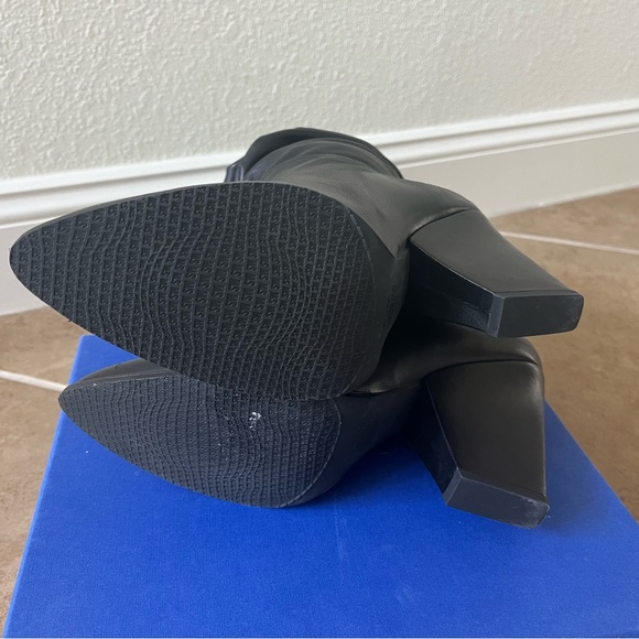 Stuart Weitzman Black Leather Smashing Boots - Picture 6 of 8